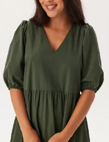 Rochie medie BUBBLEROOM, verde