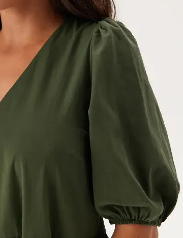 Rochie medie BUBBLEROOM, verde