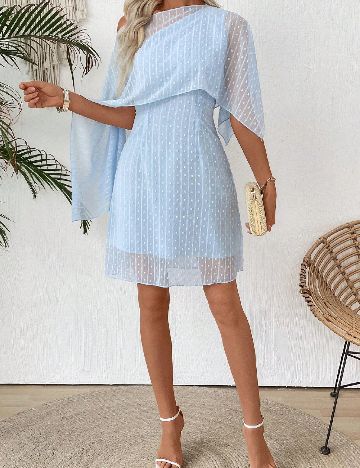 Rochie scurta Emery Rose, albastru