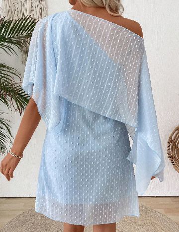 Rochie scurta Emery Rose, albastru