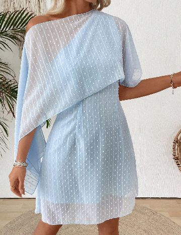 Rochie scurta Emery Rose, albastru