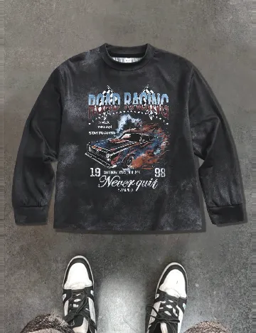 Bluza Shein Kids, gri inchis