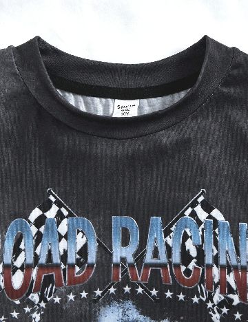 Bluza Shein Kids, gri inchis