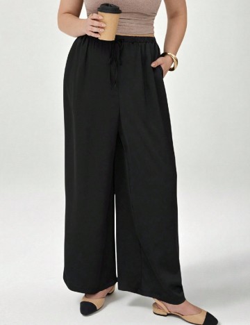 Pantaloni SHEIN CURVE, negru