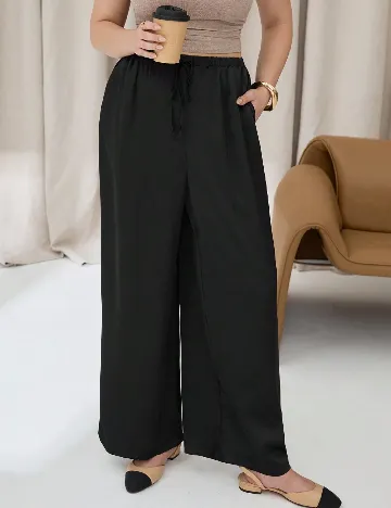 Pantaloni SHEIN CURVE, negru