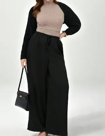 Pantaloni SHEIN CURVE, negru