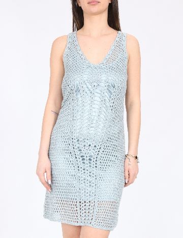 Rochie scurta Zara, albastru deschis