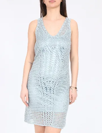 Rochie scurta Zara, albastru deschis