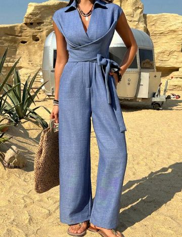 Salopeta SHEIN, albastru