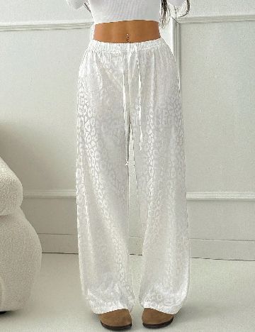 Pantaloni SHEIN, alb