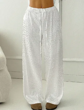 Pantaloni SHEIN, alb