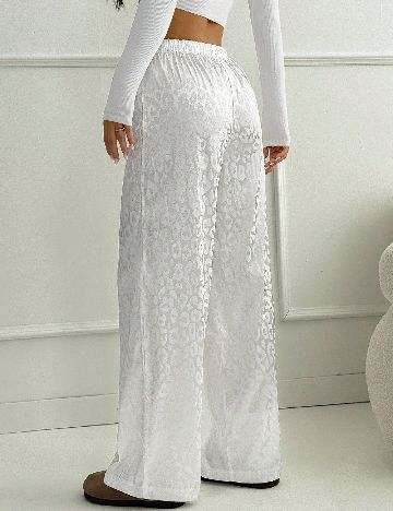 Pantaloni SHEIN, alb