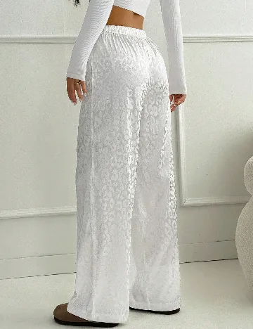 Pantaloni SHEIN, alb