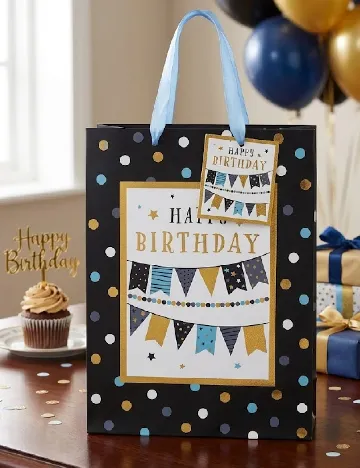 Punga de cadou, negru