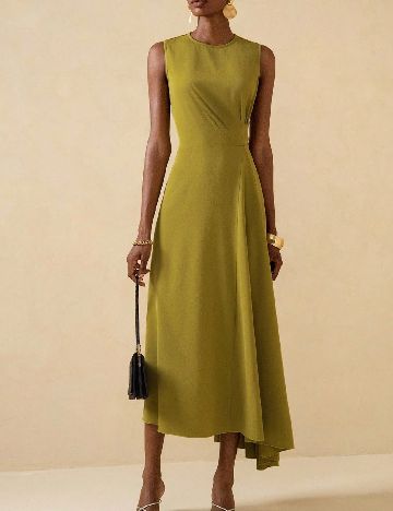 Rochie medie SHEIN, kaki