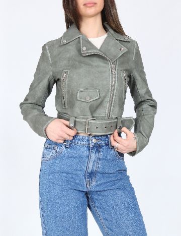 Jacheta Bershka, verde