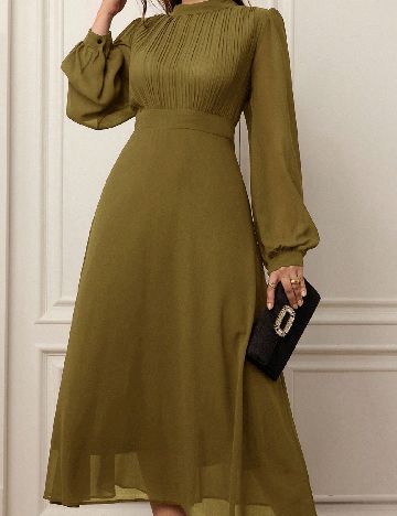 Rochie lunga SHEIN CURVE, verde