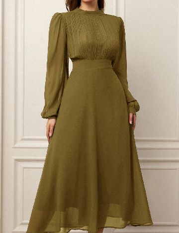 Rochie lunga SHEIN CURVE, verde