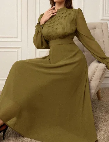 Rochie lunga SHEIN CURVE, verde