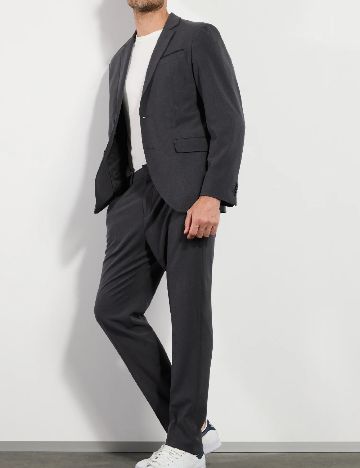 Costum Pier One, gri inchis