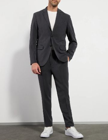 Costum Pier One, gri inchis