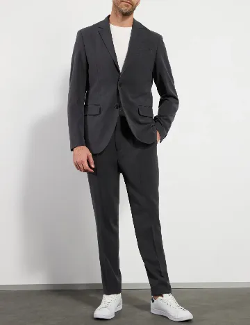 Costum Pier One, gri inchis