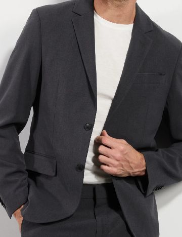 Costum Pier One, gri inchis