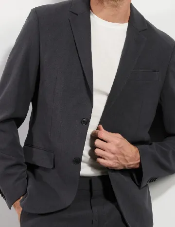 Costum Pier One, gri inchis