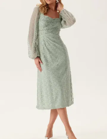 Rochie medie BUBBLEROOM, verde