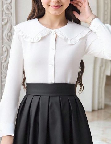 Camasa Shein Kids, alb