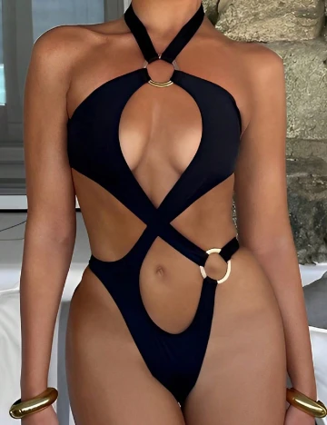Costum de baie SHEIN, negru