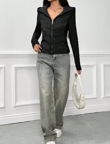 Geaca Shein Kids, negru