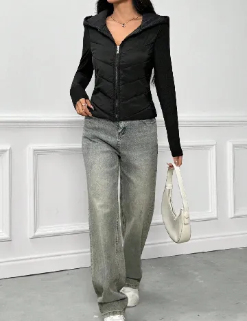 Geaca Shein Kids, negru