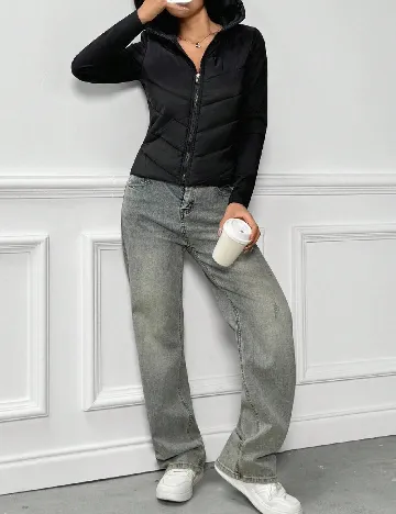 Geaca Shein Kids, negru