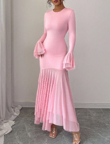 Rochie lunga SHEIN, roz