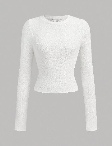 Bluza Shein Kids, alb