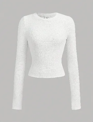 Bluza Shein Kids, alb