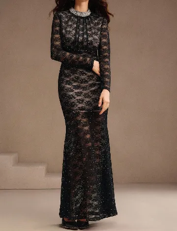 Rochie lunga Anewsta, negru