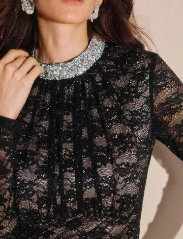 Rochie lunga Anewsta, negru