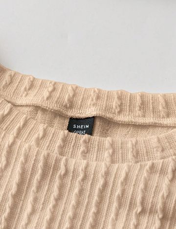 Top SHEIN CURVE, maro deschis