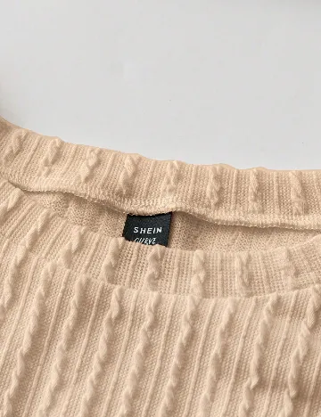 Top SHEIN CURVE, maro deschis