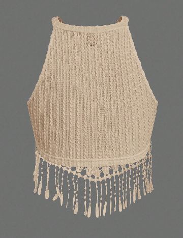 Top SHEIN CURVE, maro deschis