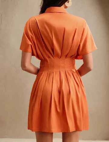 Rochie scurta Anewsta, portocaliu