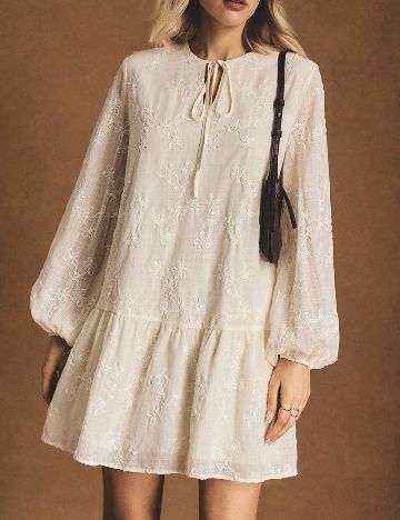 Rochie scurta SHEIN, ecru