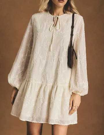 Rochie scurta SHEIN, ecru