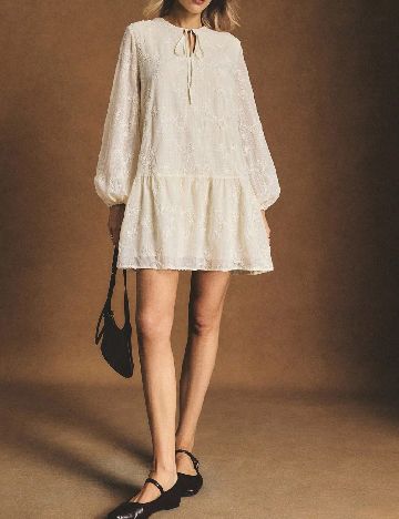 Rochie scurta SHEIN, ecru