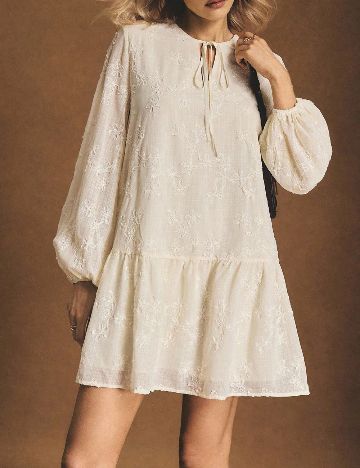 Rochie scurta SHEIN, ecru