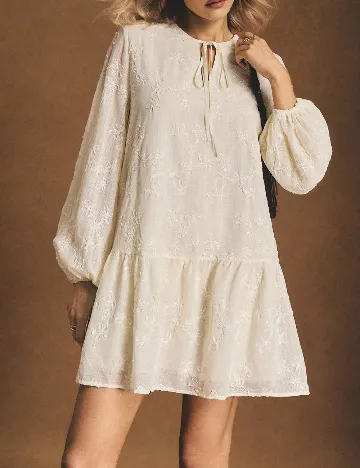 Rochie scurta SHEIN, ecru