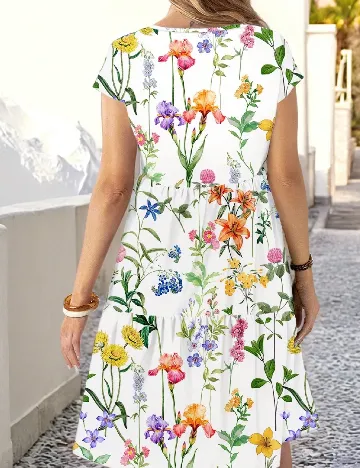 Rochie medie Emery Rose, floral print