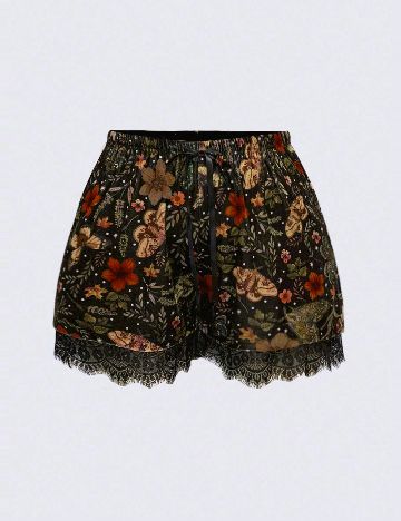 Pantaloni scurti Romwe Plus Size, mix culori